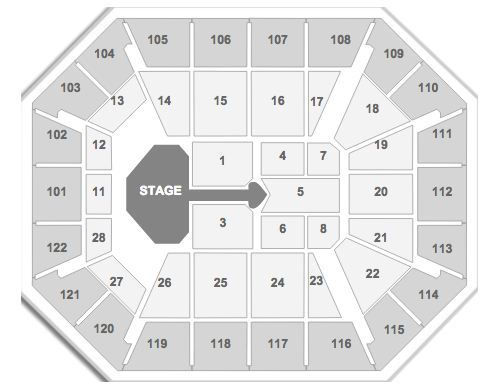 Kelly Clarkson Uncasville Mohegan Sun Arena seating chart