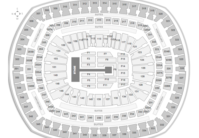 MetLife Stadium One Direction Seating Chart