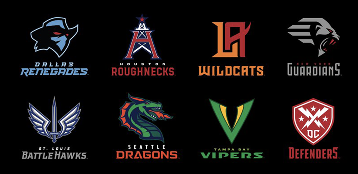 XFL team logos