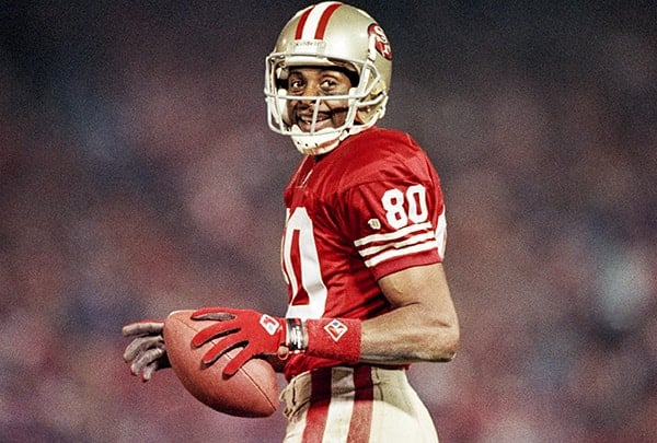 former wide receiver for the san francisco 49ers jerry rice