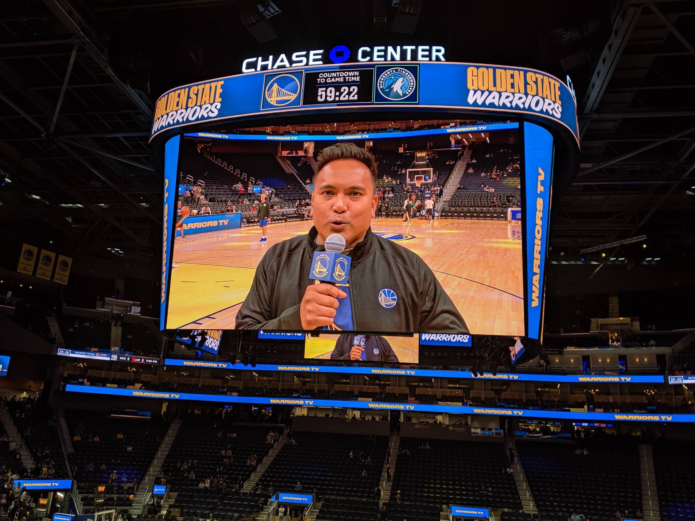 chase center videoboard