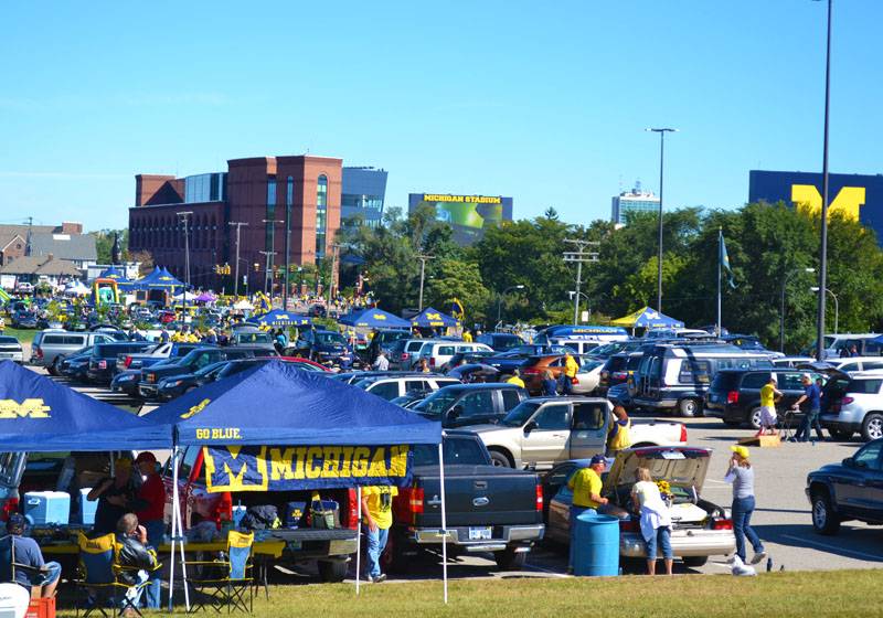 Tailgating Outside Michigan Stadium