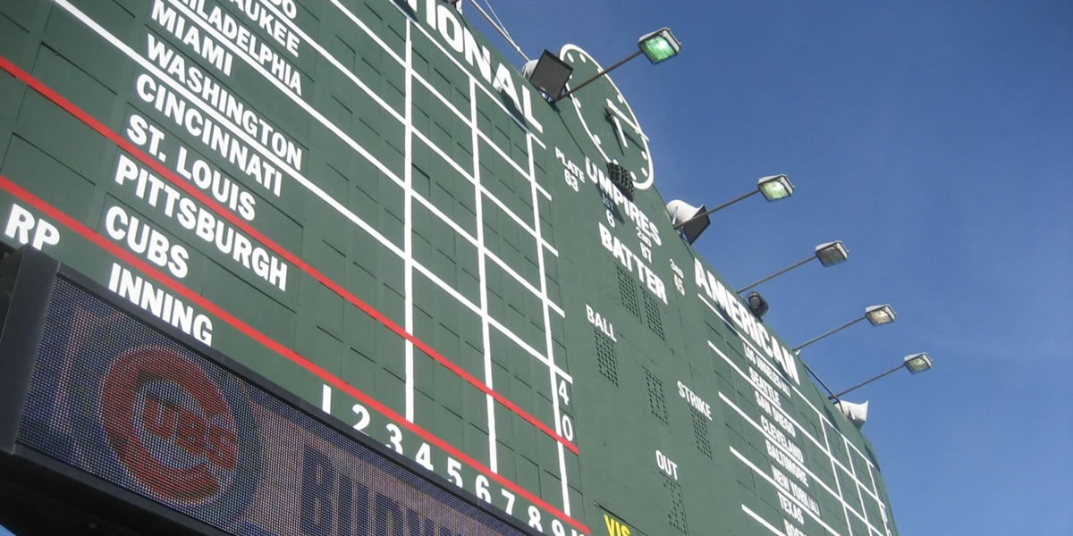 Wrigley Field Scoreboard