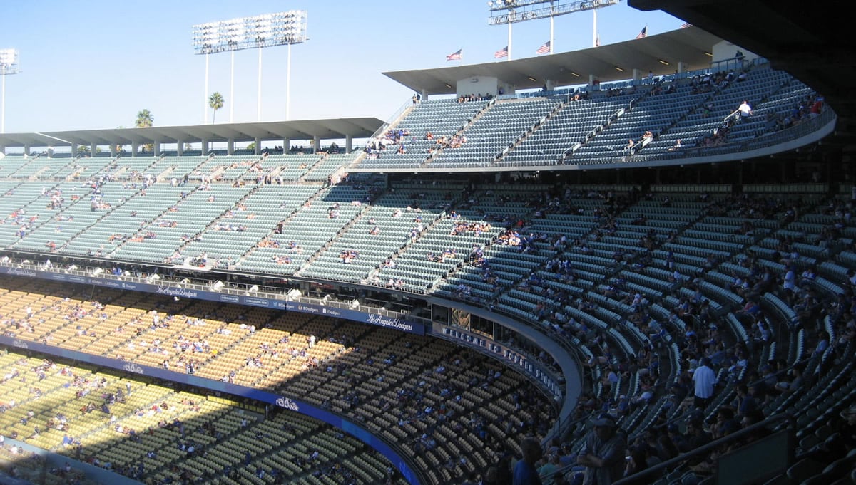 dodger stadium sunny side