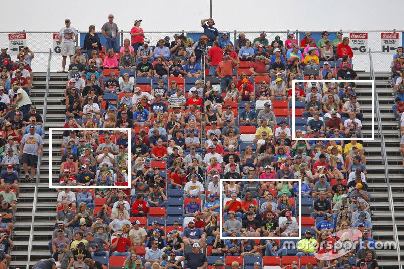 Piggyback Seating in the stands of Talladega Superspeedway