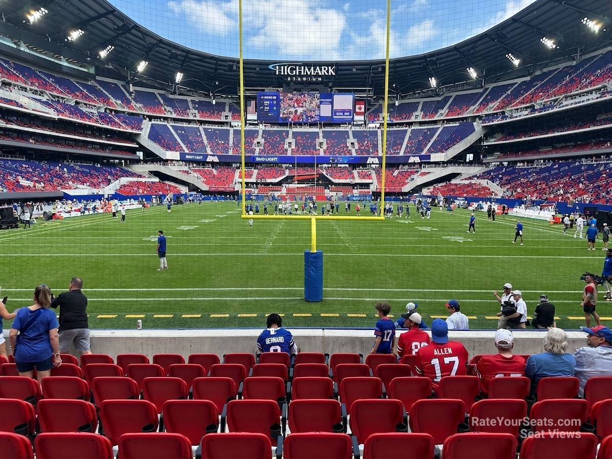 Lower End Zone Seat View at Highmark Stadium Lower End Zone Seat View at Highmark Stadium