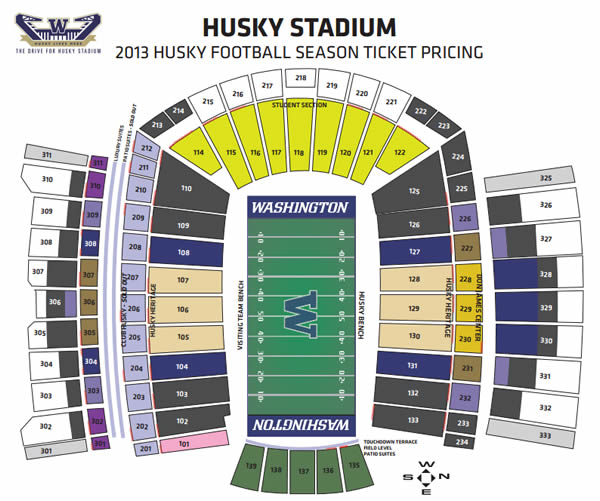 University Of Washington Stadium Seating Chart