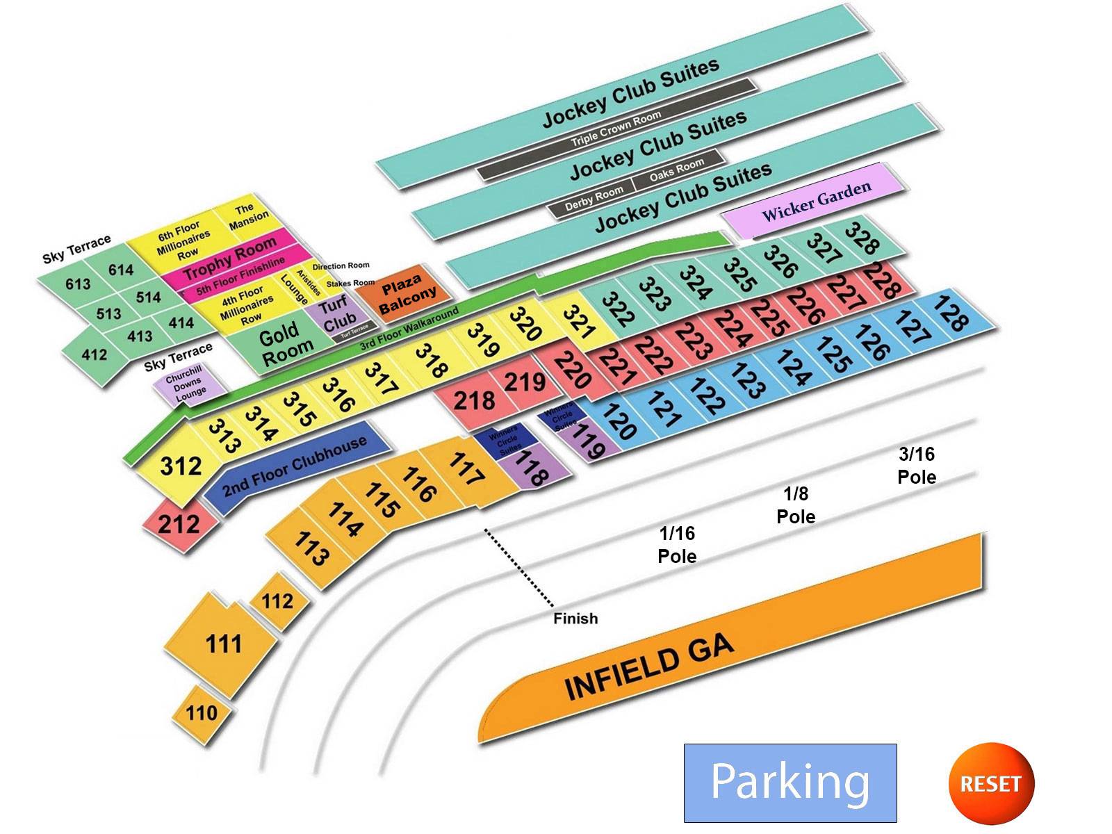 Kentucky Derby Seating Chart