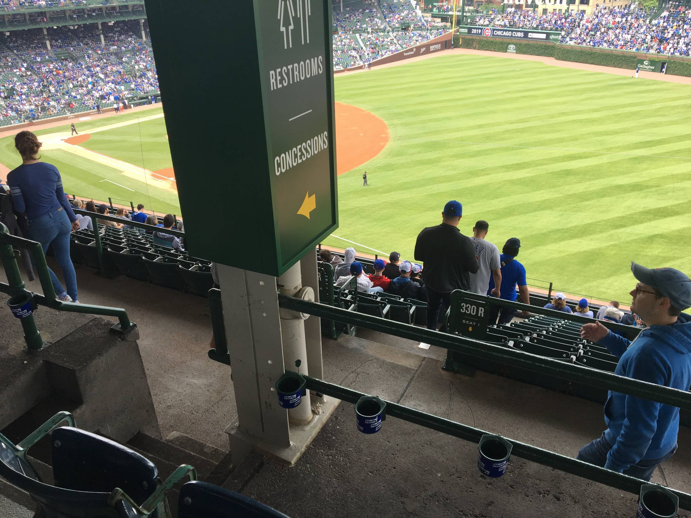 Pole in Section 430R at Wrigley Field Pole in Section 430R at Wrigley Field