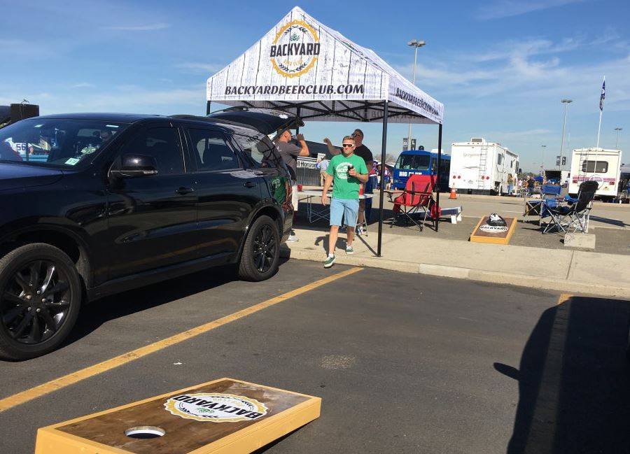 Tailgating at Metlife Stadium Before a Jets Game