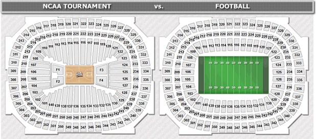 Georgia Dome Seating Comparison