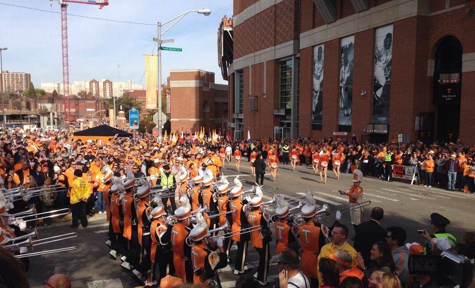 tennessee football band pregame