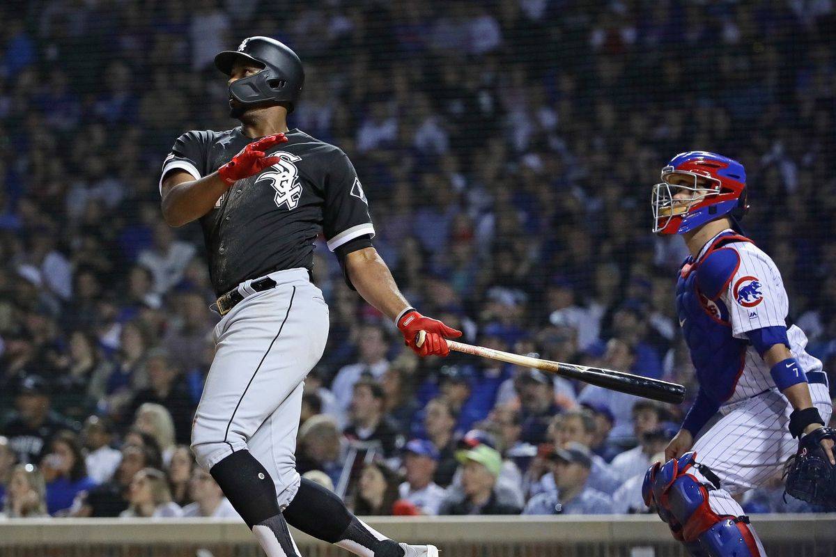 eloy jimenez home run vs cubs