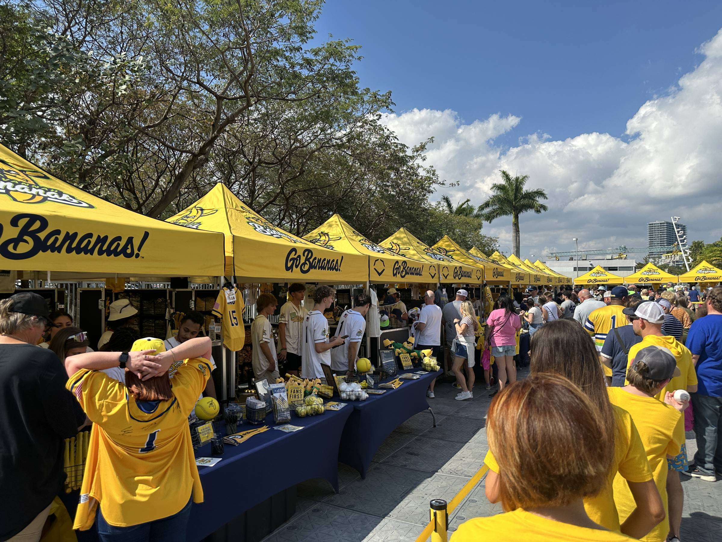 Savannah Bananas Merchandise Tents