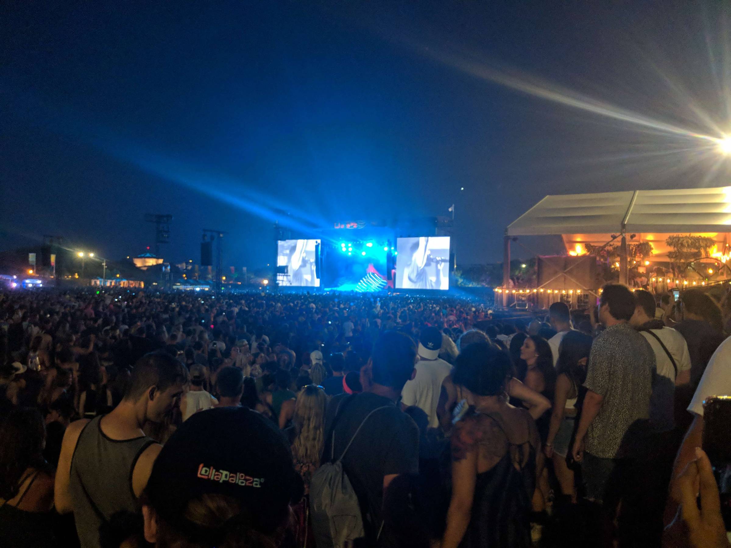 Night-time summer concert Night-time summer concert