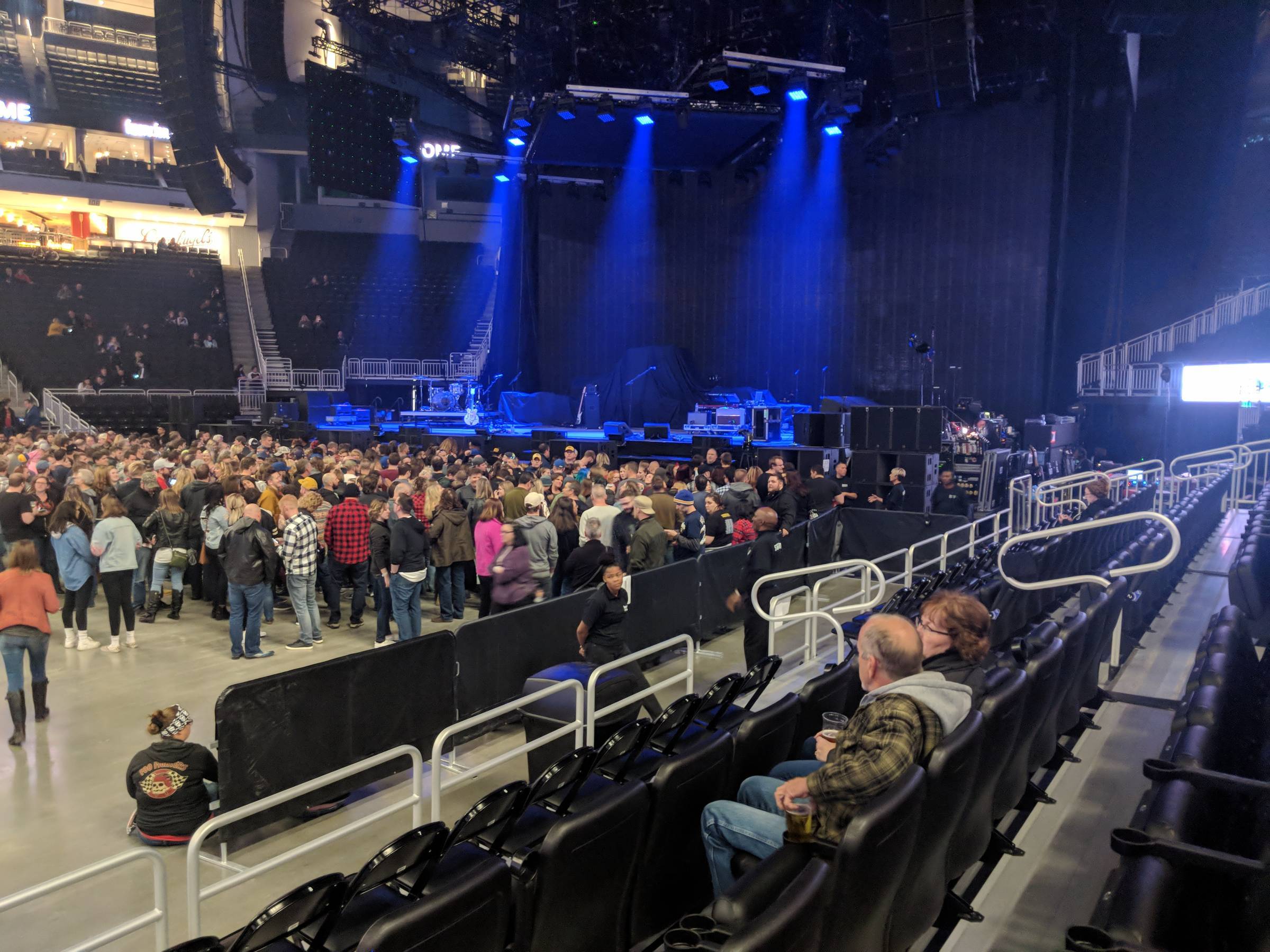 before a concert at the fiserv forum in milwaukee