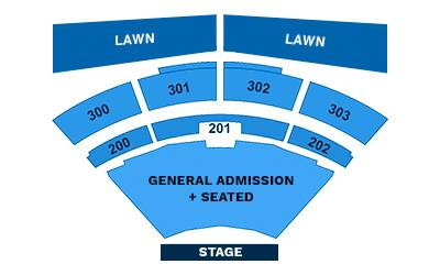 The Pavilion at Toyota Music Factory Seating Map