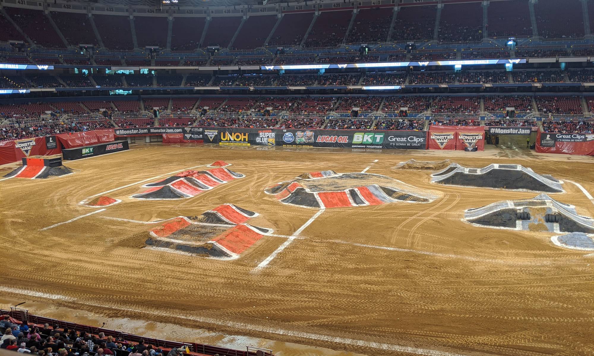 monster jam club level seat view