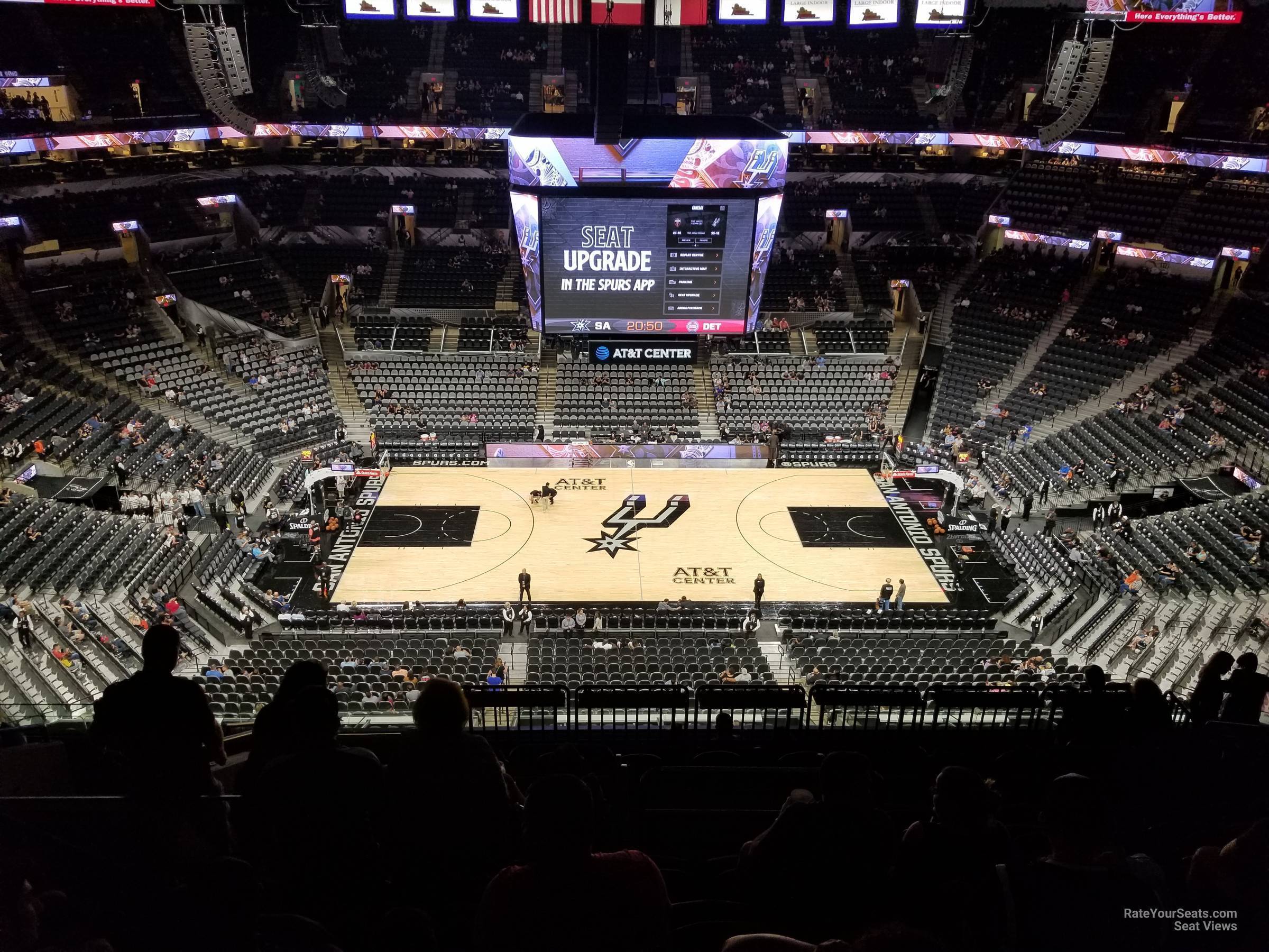 Upper Level Sideline seats at AT&T Center