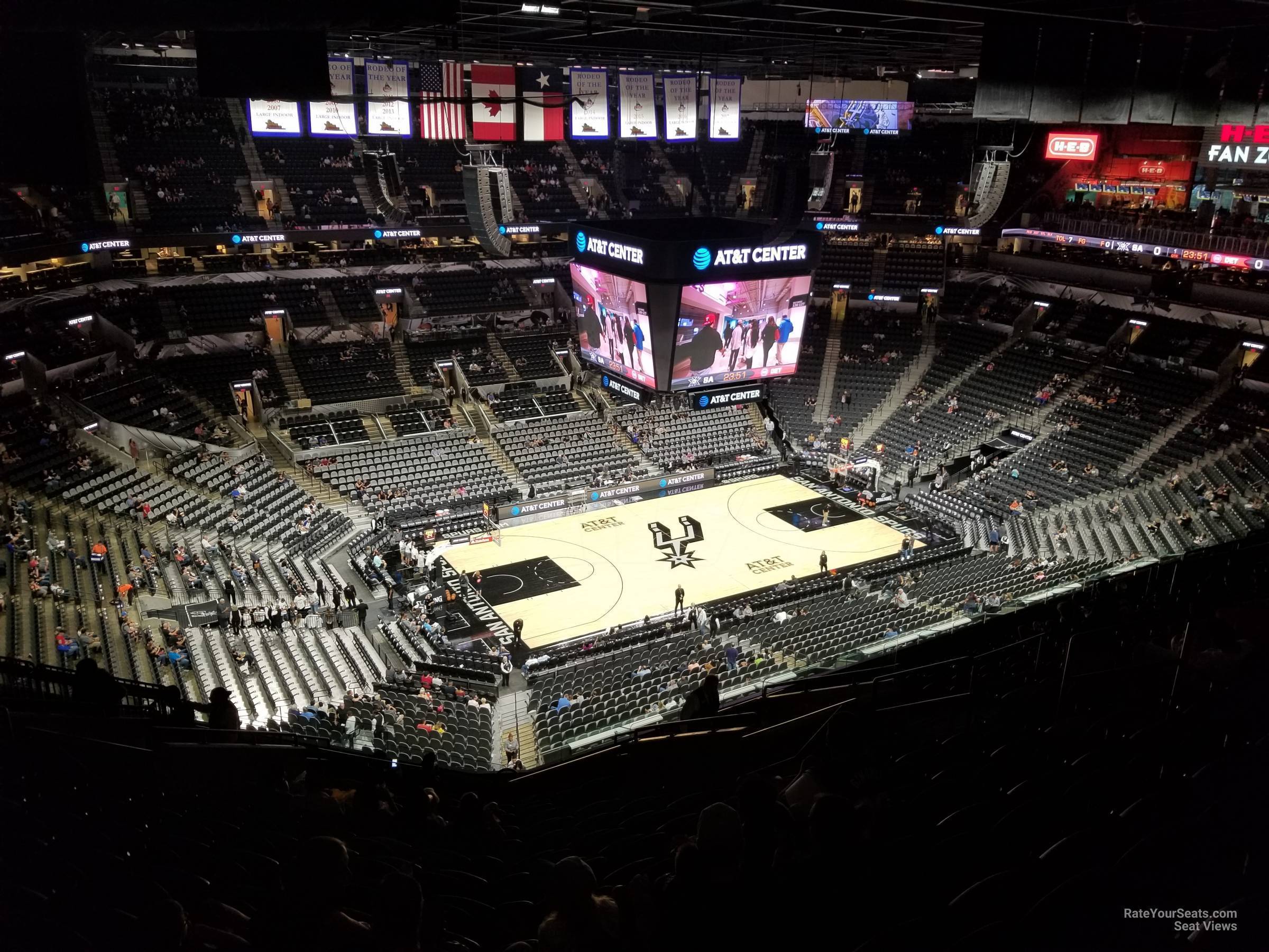 Upper Level Corner seats at AT&T Center