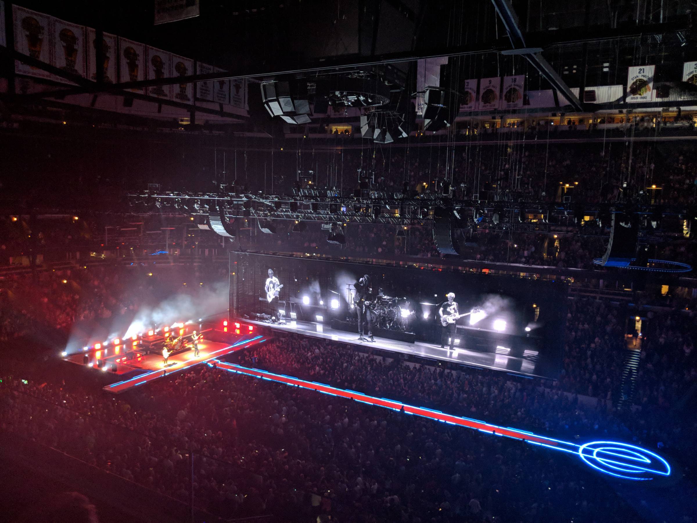 U2 concert at the united center in chicago