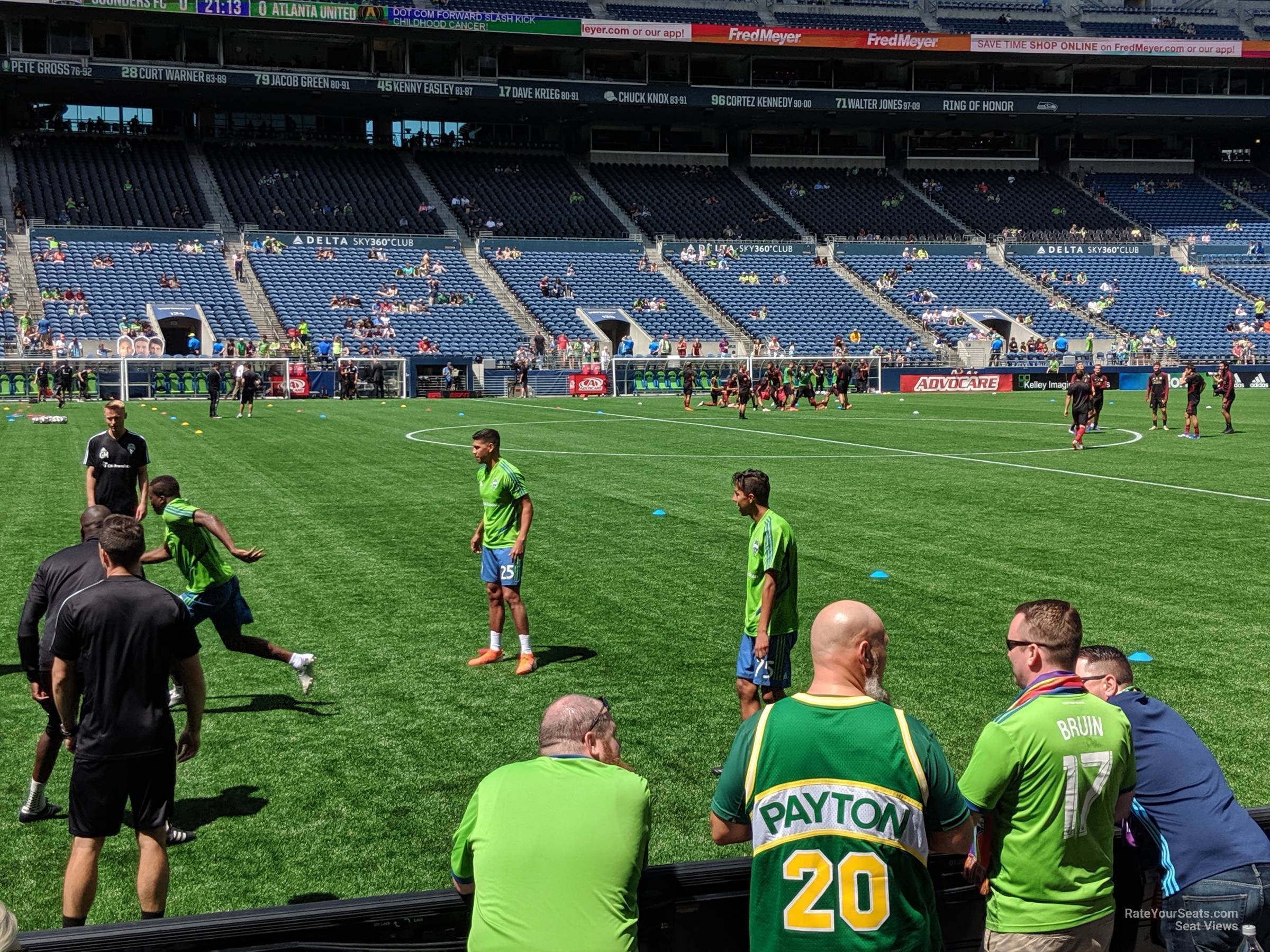 Pitchside Seats at CenturyLink Field