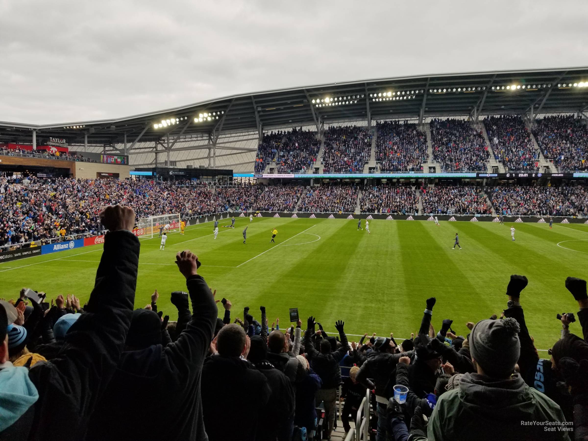View from Section 34 at Allianz Field