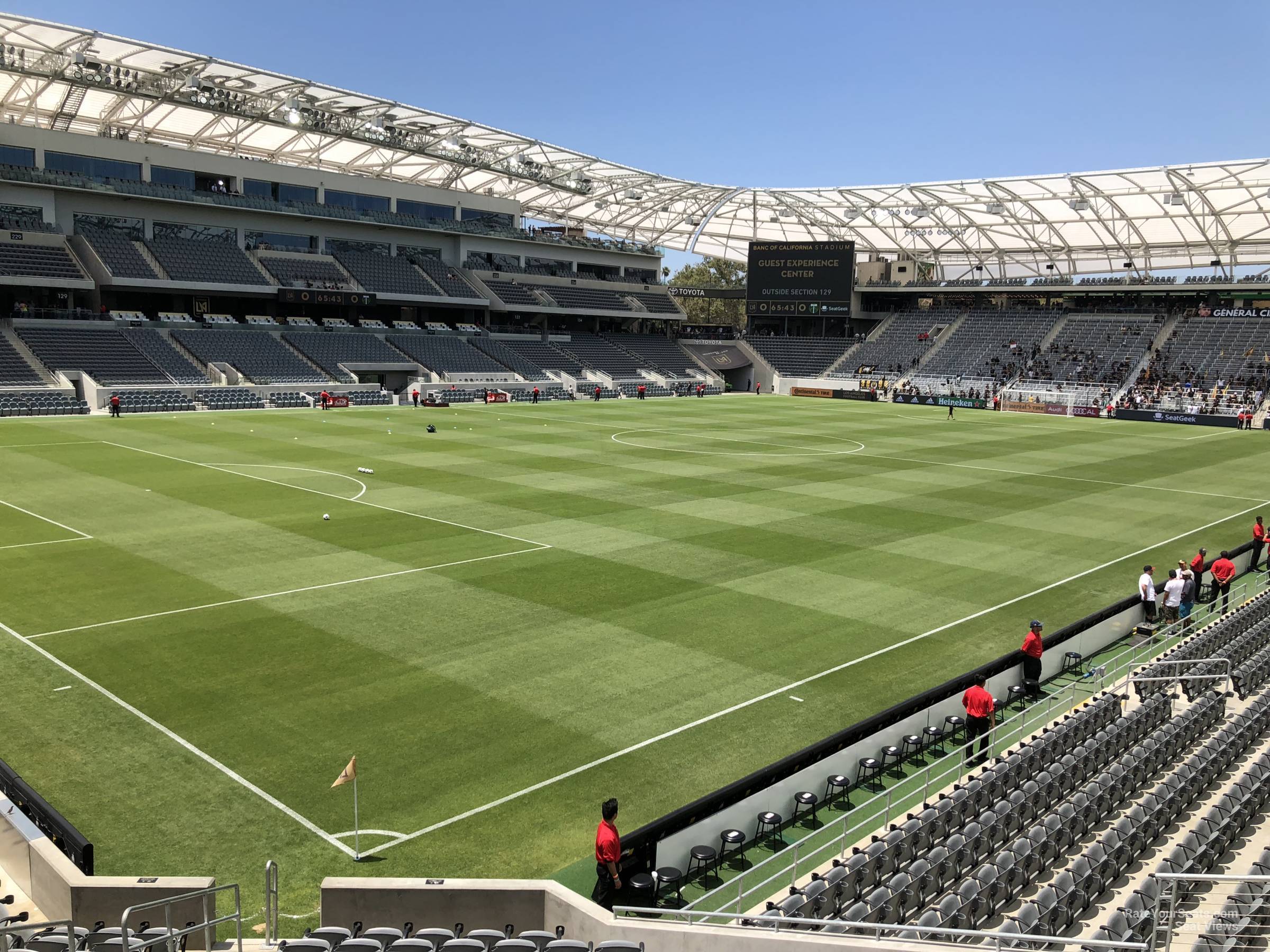 View from Section 118 at Banc of California Stadium