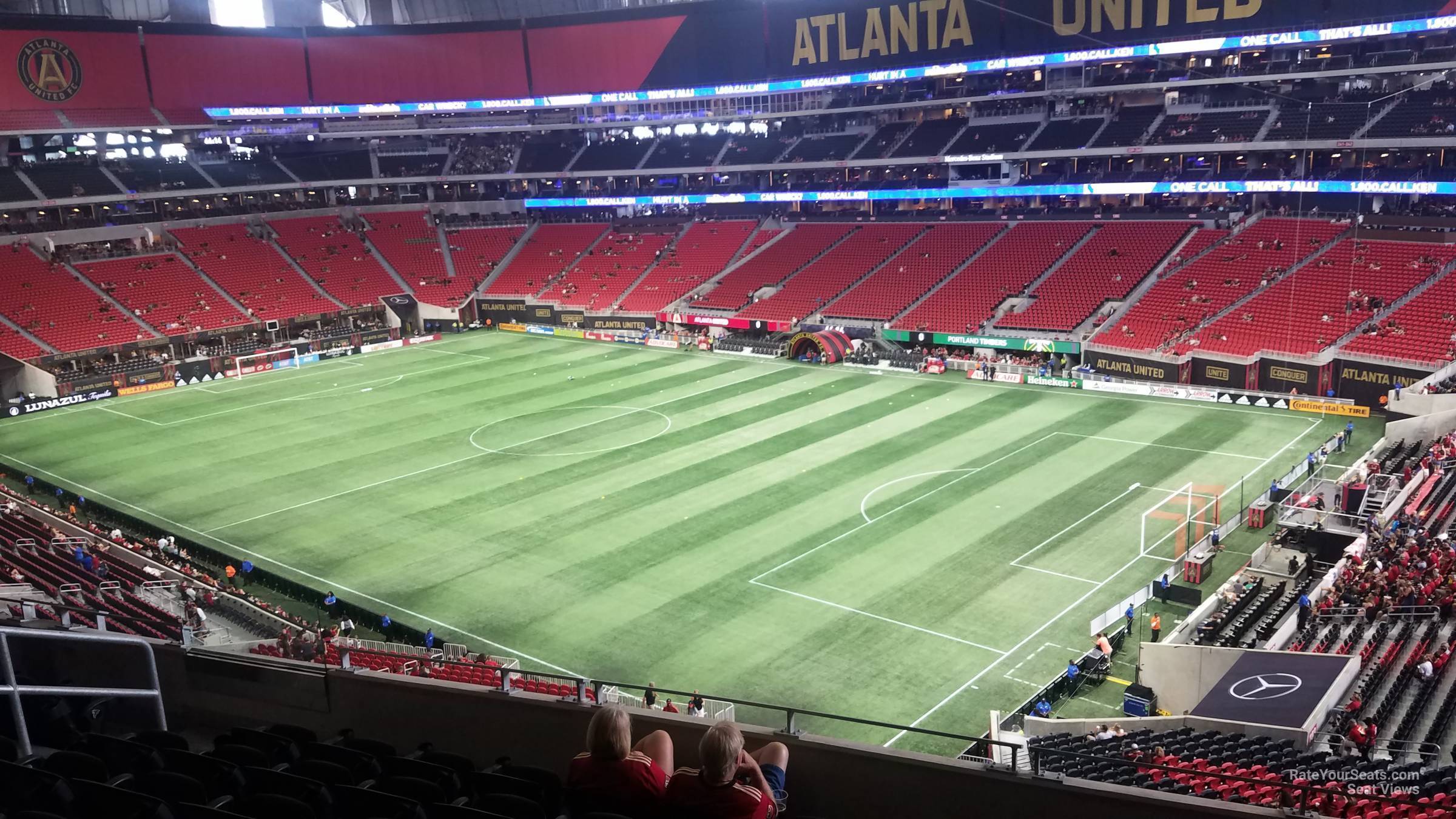 View from Section 204 at Mercedes-Benz Stadium
