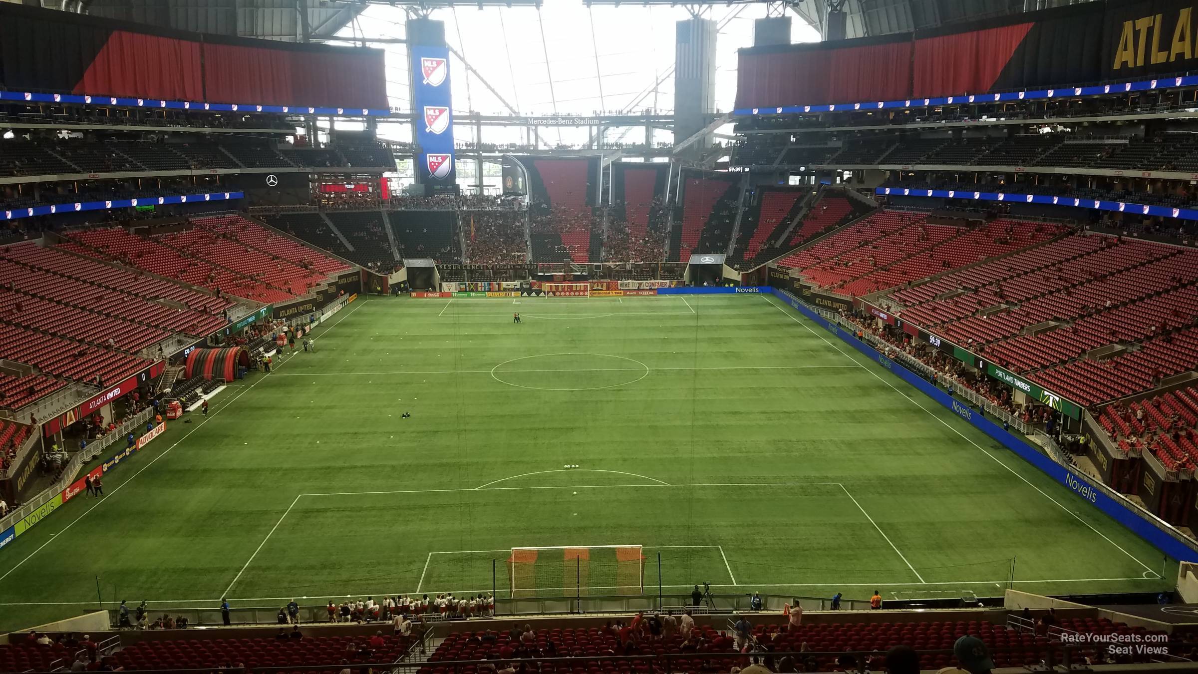 View from Section 224 at Mercedes-Benz Stadium