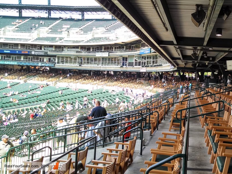 Shaded seating in the Tigers Den Sections at Comerica Park