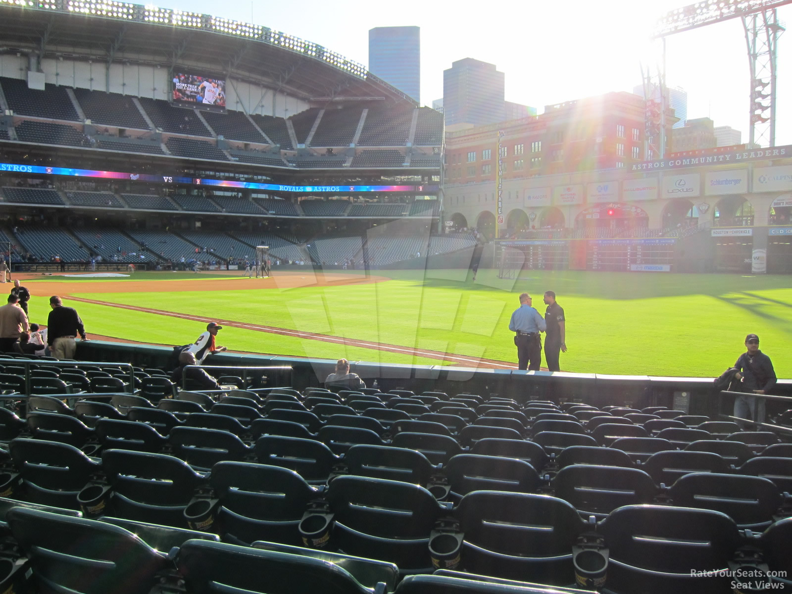 Afternoon shade at Minute Maid Park