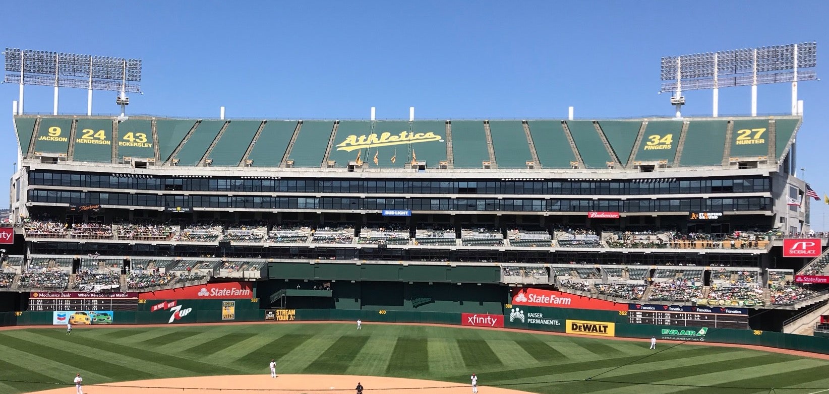 outfield seats ringcentral coliseum