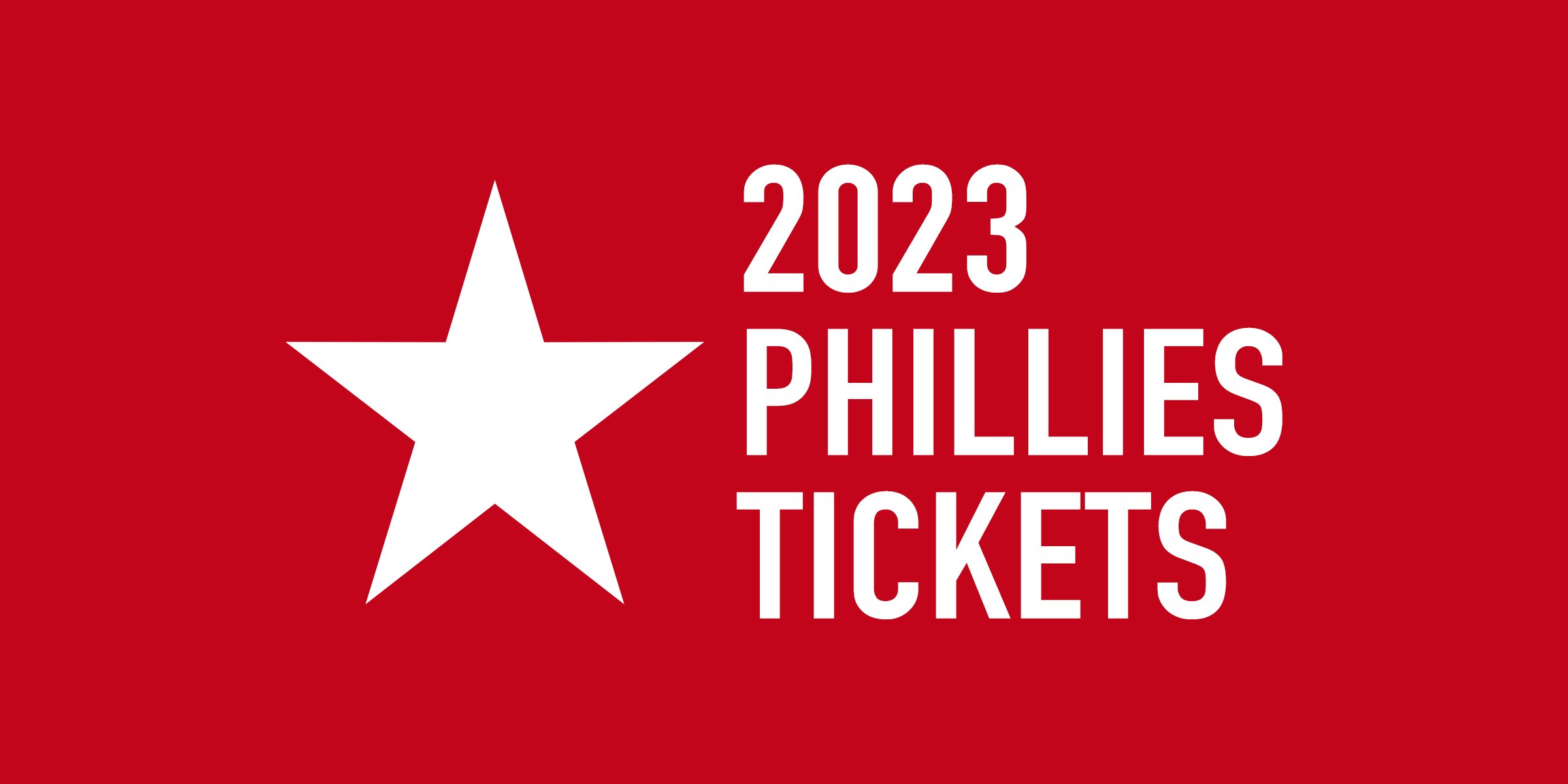 2023 Philadelphia Phillies Tickets