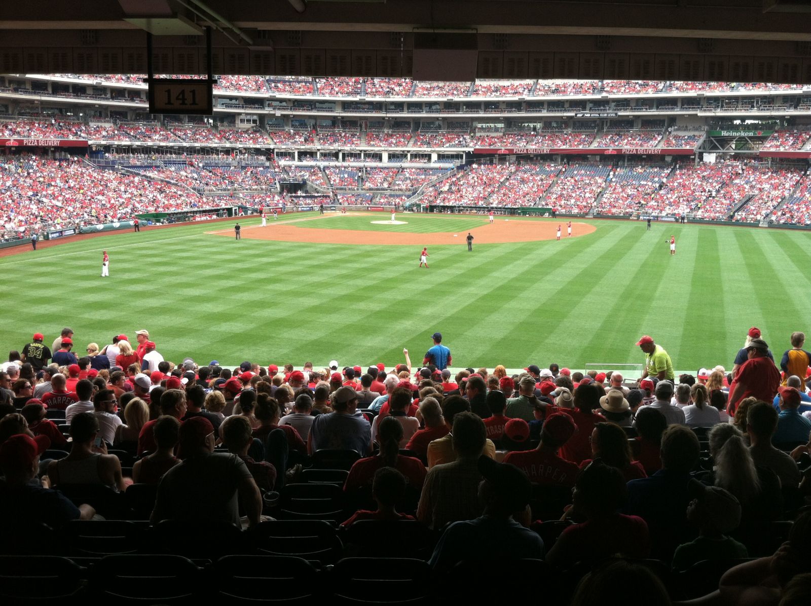 Does Nationals Park look better as a baseball field or a hockey