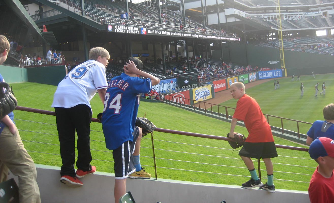 Rangers Ballpark Seating Chart Rows