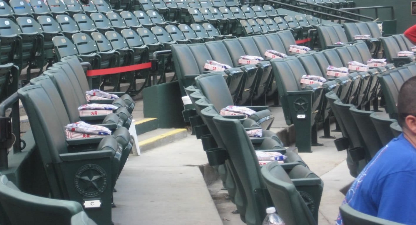 Ballpark In Arlington Seating Chart With Seat Numbers