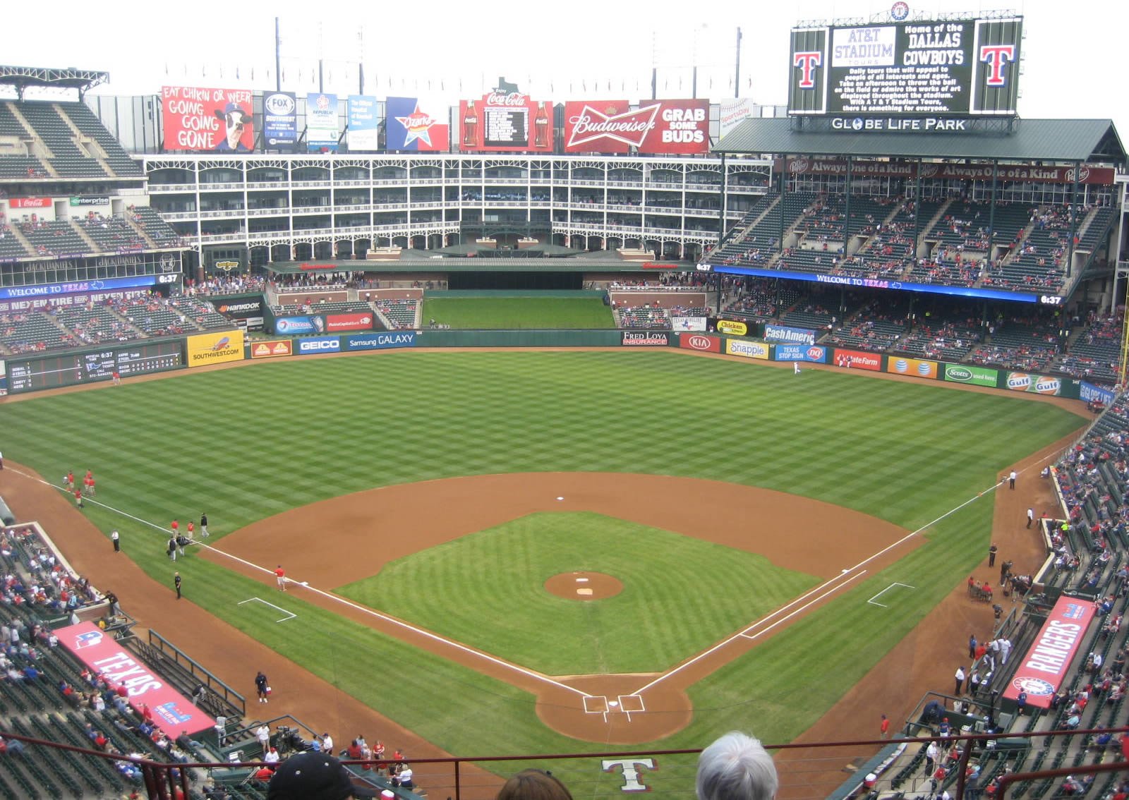 Ballpark In Arlington Seating Chart With Rows