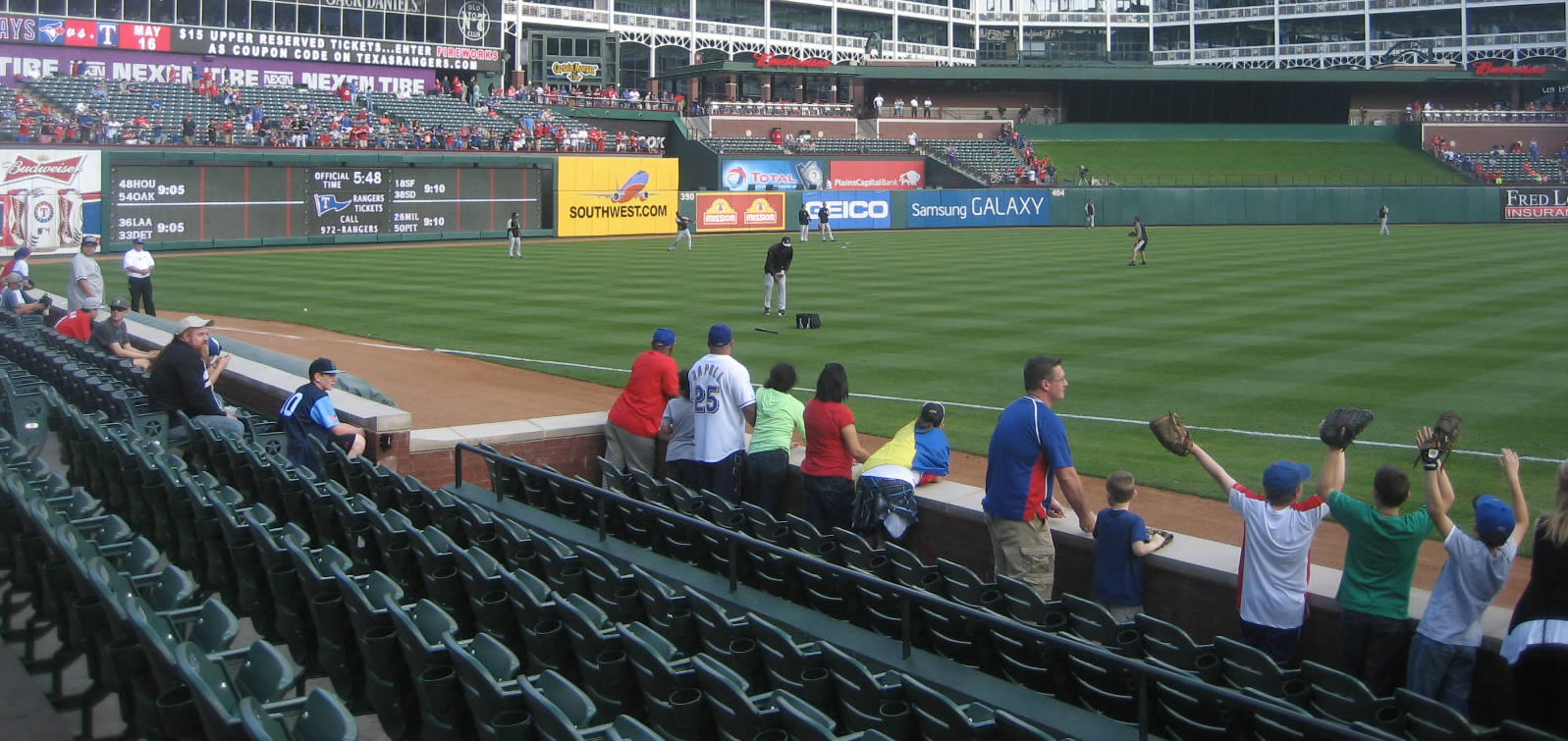 Texas Ranger Seating Chart View