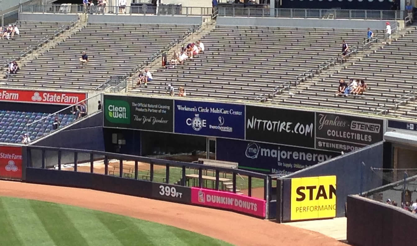 Yankee Stadium Bleacher Seating Chart