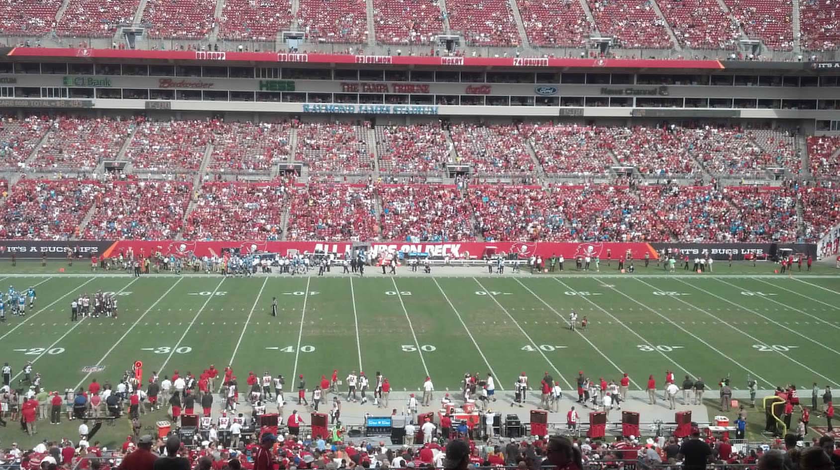 Tampa Bay Buccaneers Seating Chart Rows