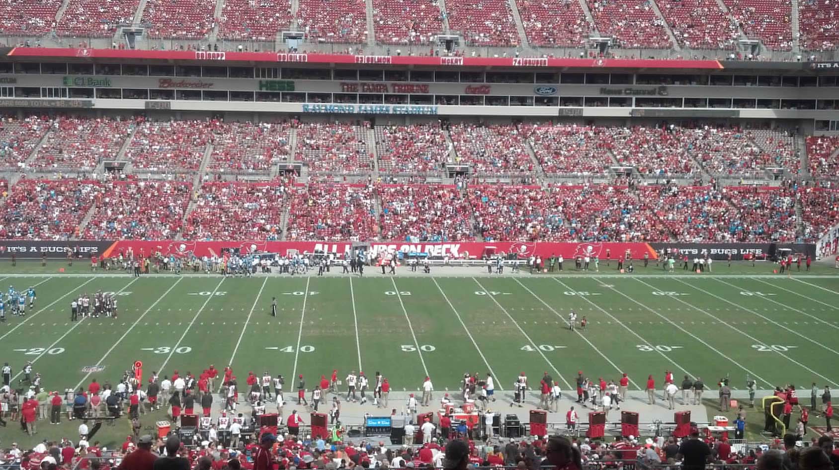 Tampa Bay Buccaneers Raymond James Stadium Seating Chart