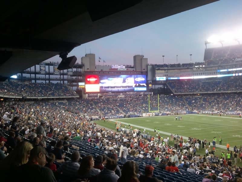 Patriots Stadium Seating Chart View