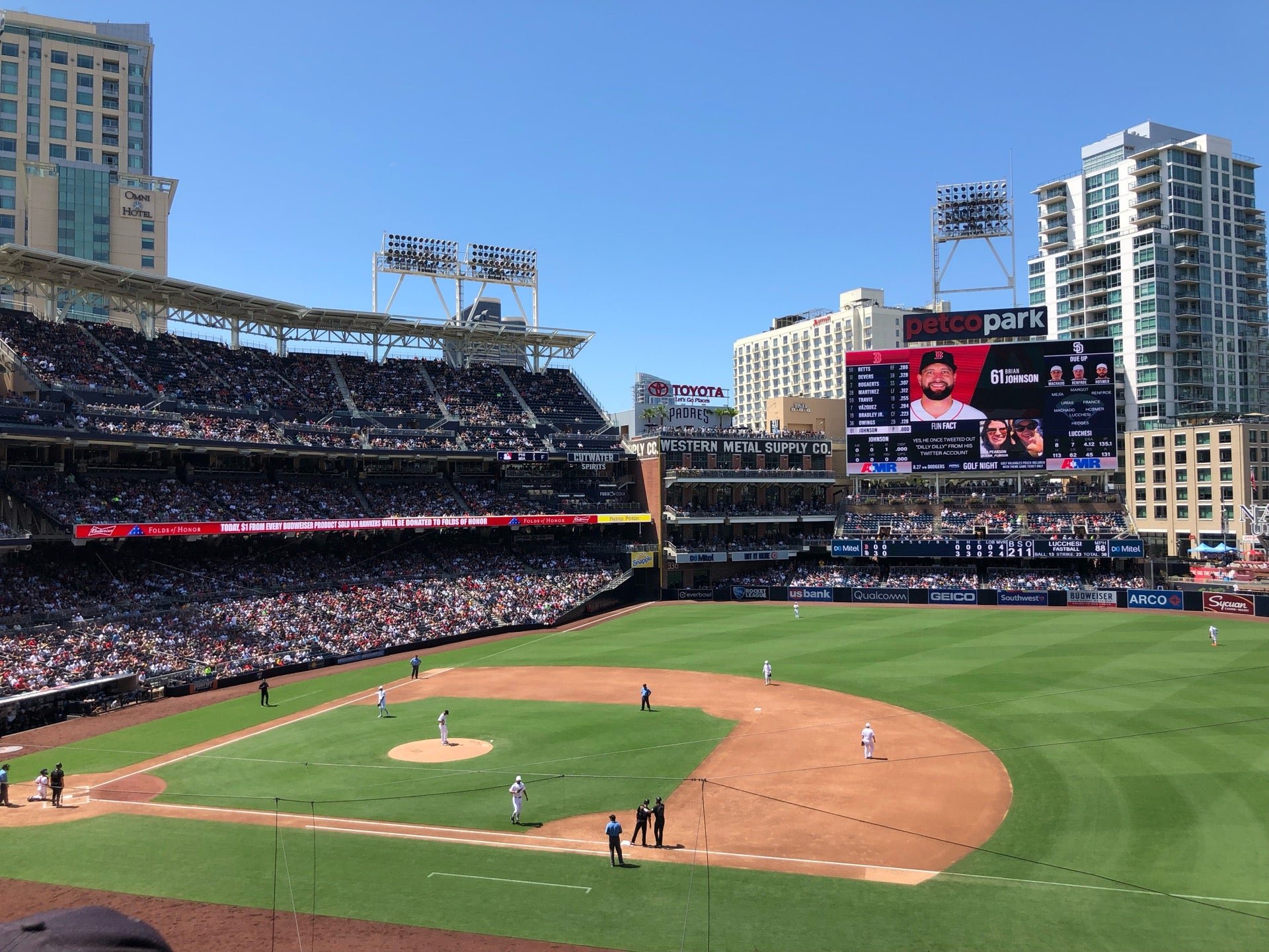 third base shaded seats petco