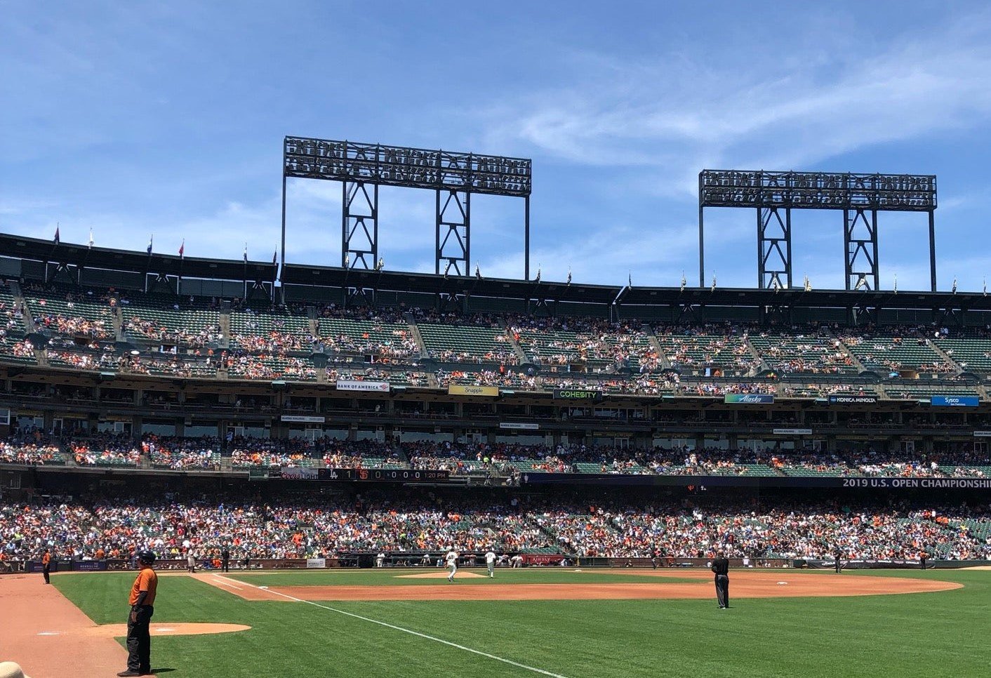 upper deck seats at oracle park
