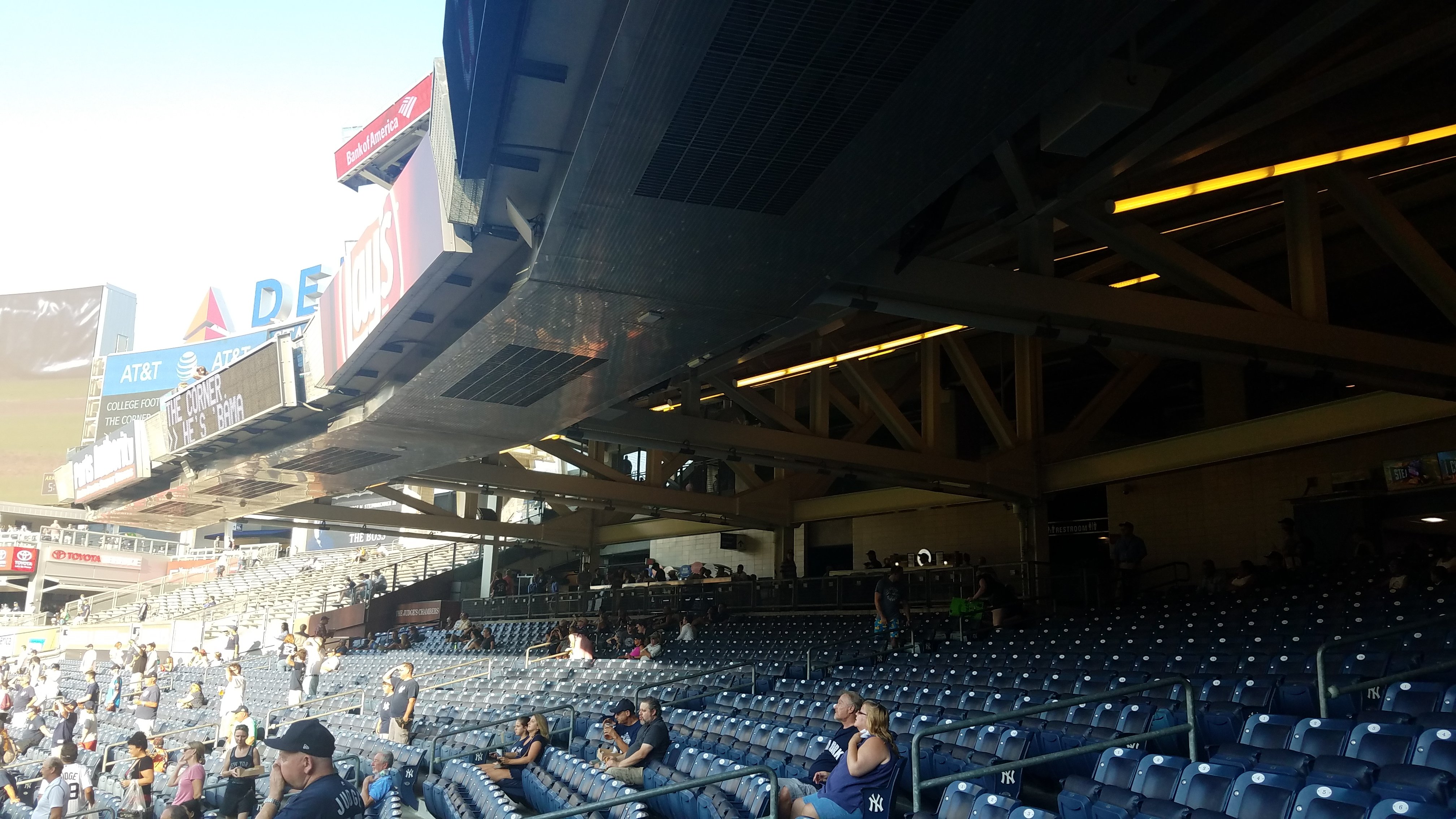 section 105, 106, 107, 108 cover yankee stadium