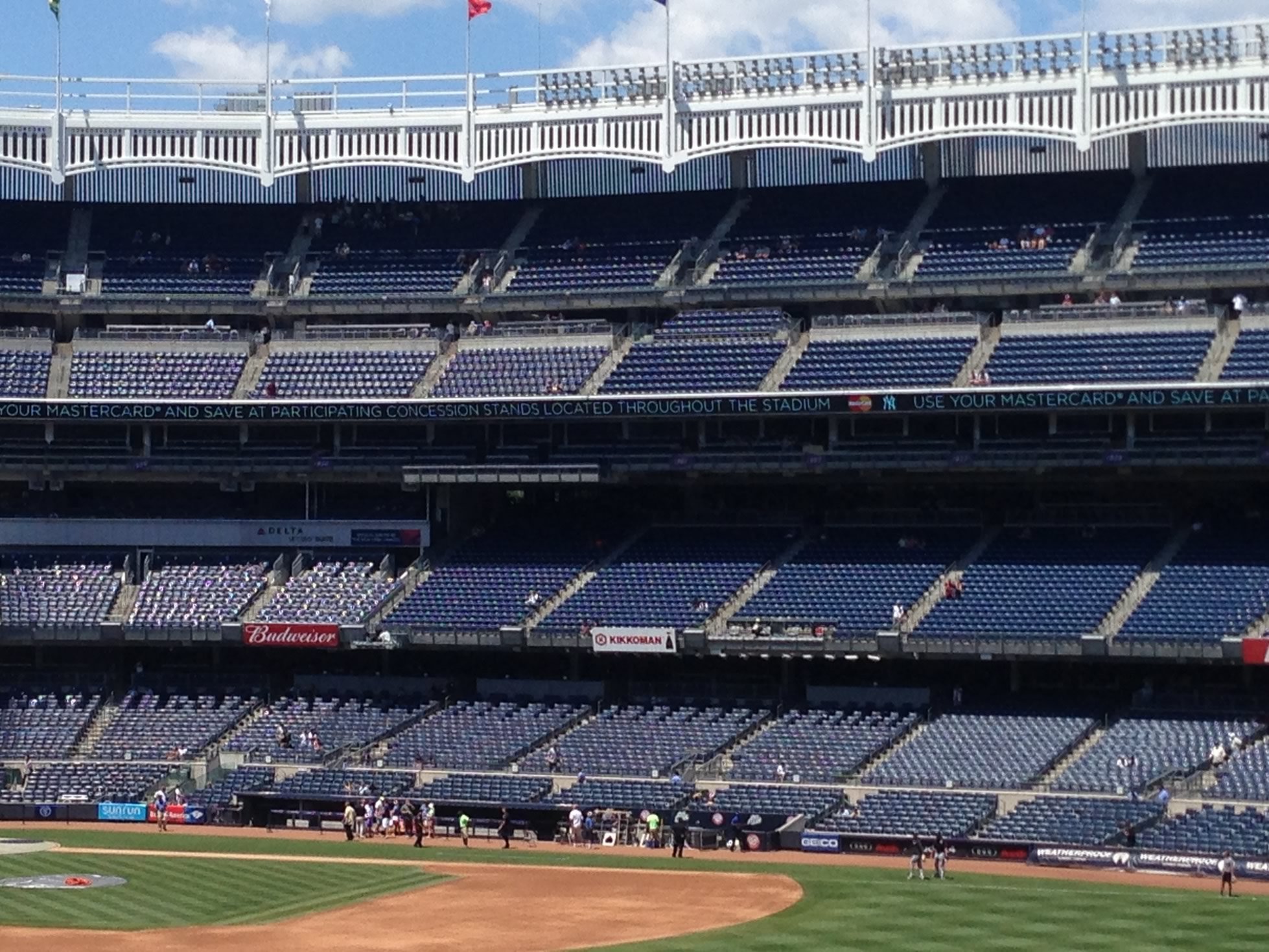 Shaded And Ered Seating At Yankee