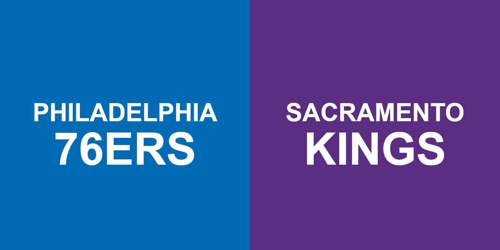 76ers vs Kings