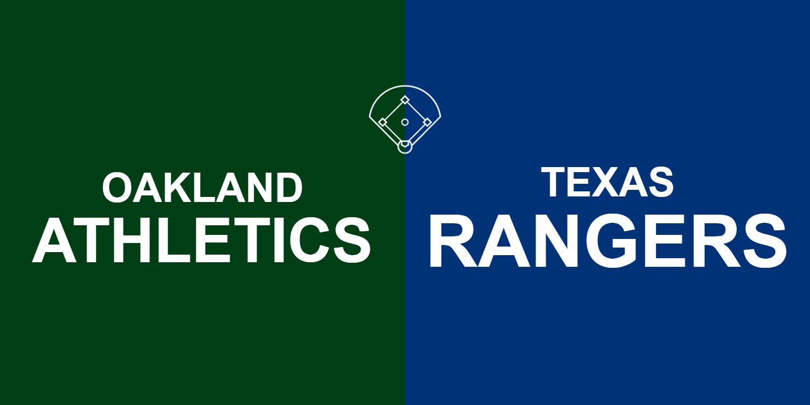 Athletics vs Rangers