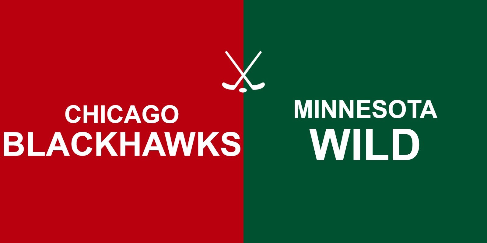 Blackhawks vs Wild